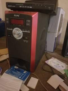 A picture of Gas Cylinder woofer DVD player