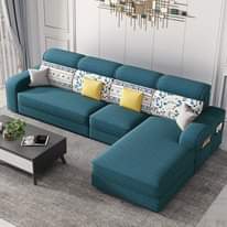 A picture of Modern 5 Seater High Back Sectional Sofa with Storage