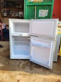 A picture of 130L capacity ADH double door fridge on the sale