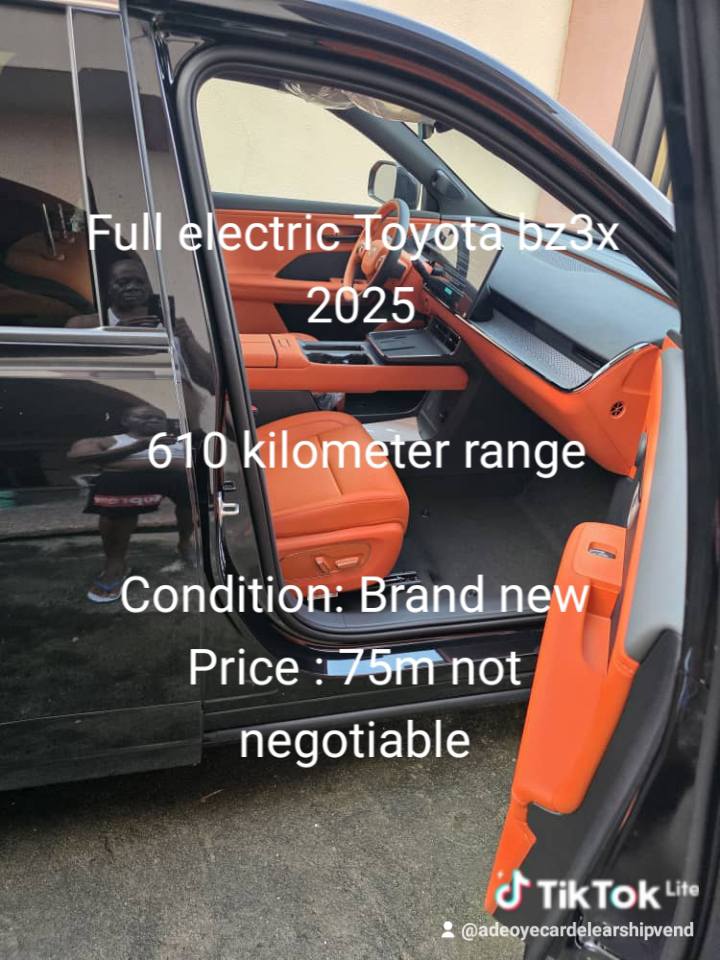 A picture of Full electric Toyota bz3x 2025 610 kilometer range Condition Brand