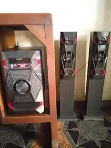 A picture of DJACK Home Theatre sound system Supported Bluetooth Aux HDMI USB