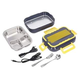A picture of Ketsicart Heated Lunch Box Portable Handle Portable Stainless Steel Table