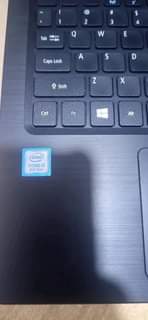 A picture of Acer laptop corei3 8th generation at 800 000 