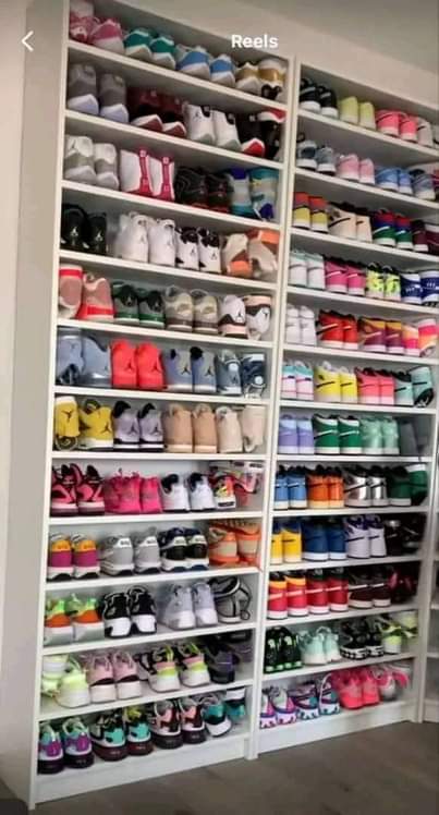 A picture of Kitchen cabinets and shoe rack