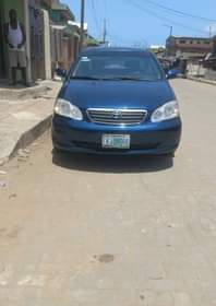 A picture of Toyota Corolla 2003 Tokunbos standard Color Oven baked on first