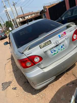 A picture of 2004 corolla registered