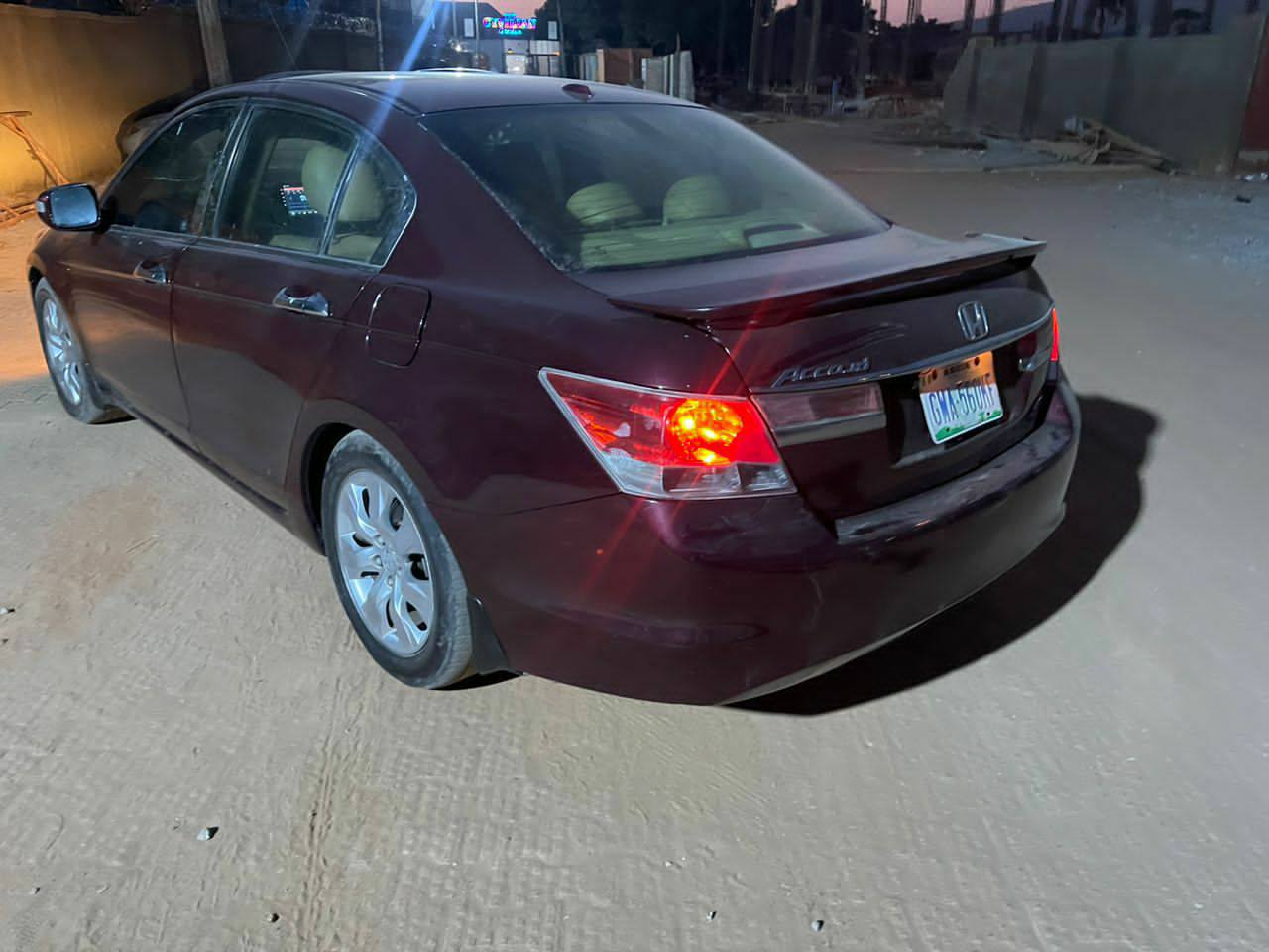 A picture of Belgium state.. 2011 Honda accord first body . Untampered engine