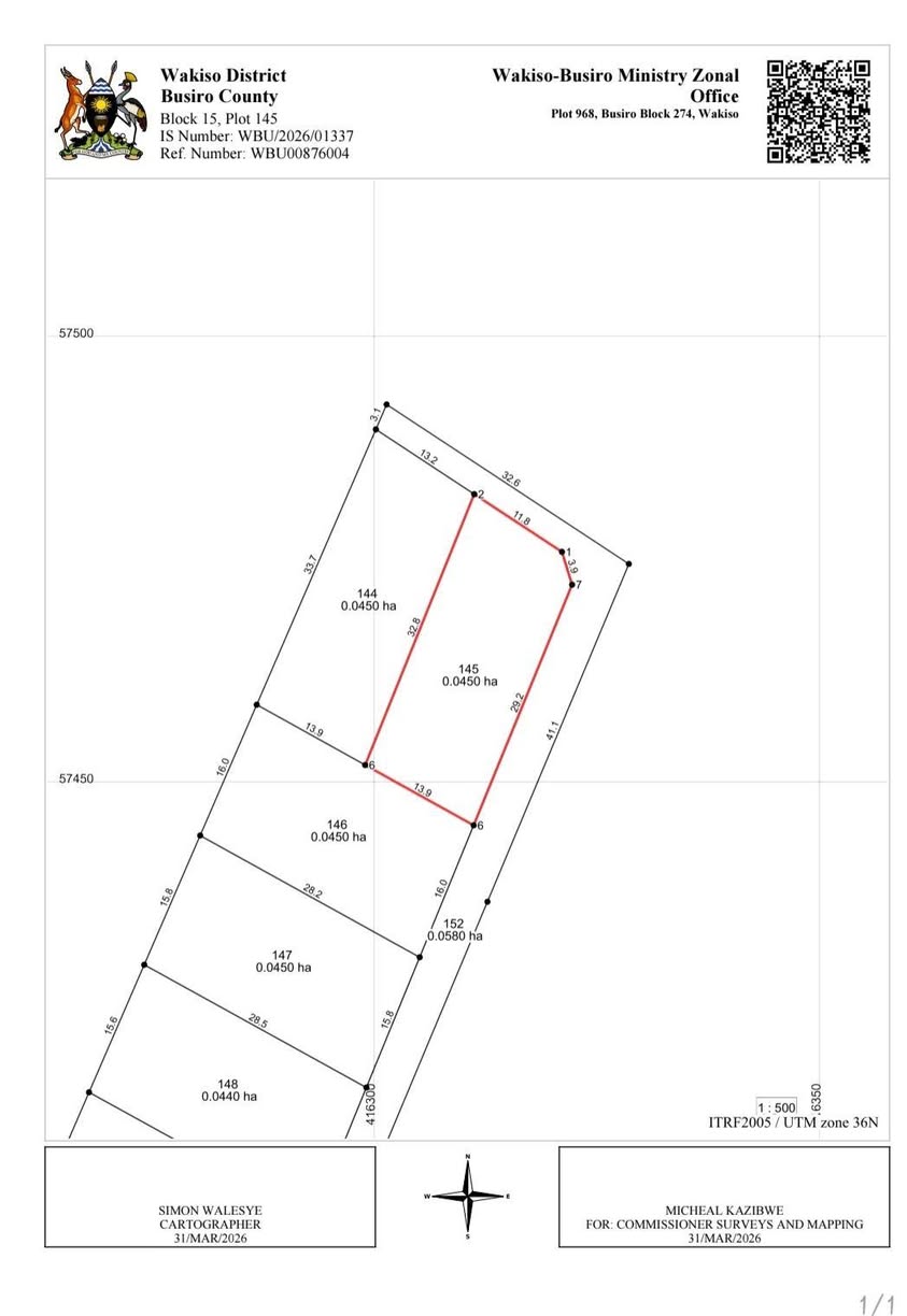 A picture of PLOTS AT WAKISO BUWASA 14M 0743362384 0782773949