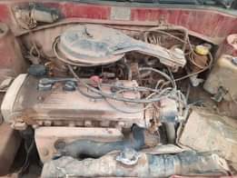 A picture of Toyota starlet two doors is available with smoking engine location