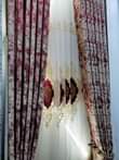 A picture of Curtains in different material