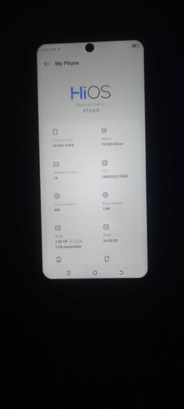 A picture of TECNO POP8 BG6M 64GB AND 4GB RAM