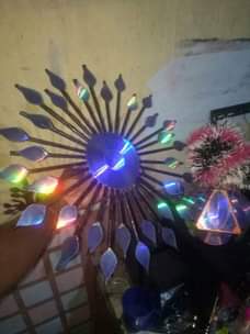 A picture of CD flowers