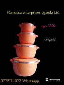 A picture of 12pcs of dinner set 18pcs 85k free delivery 0775174073 Whatsapp