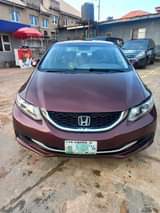A picture of TOKUNBO STANDARD HONDA CIVIC 2014 MODEL WINE COLOR