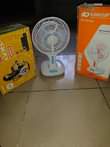 A picture of Gotv decoder with accessories and Rechargeable fan