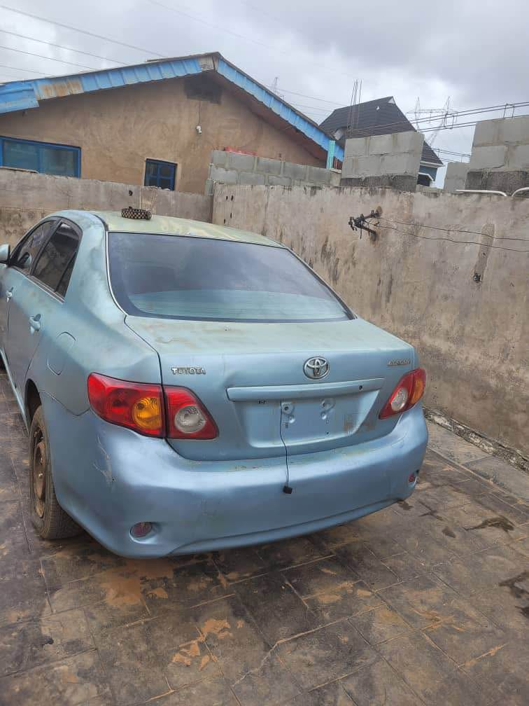 A picture of Nigeria used Toyota corolla 2008.
