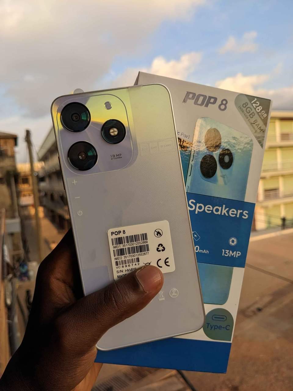 A picture of TECNO POP 8 BRAND NEW DISCOUNTED 