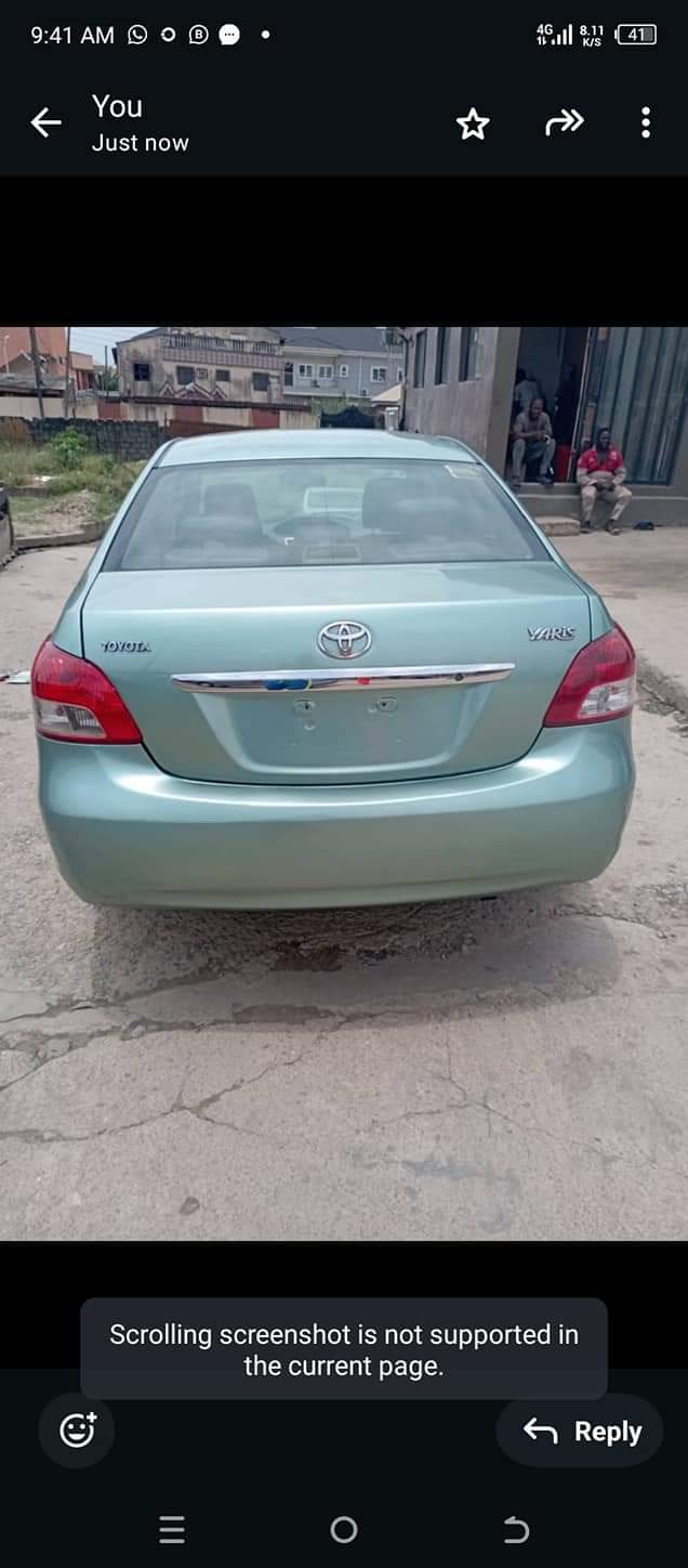 A picture of Awoo Toyota yaris year 2007 nothing to fix