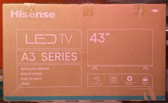 A picture of 43 Hisense Digital Frameless TV