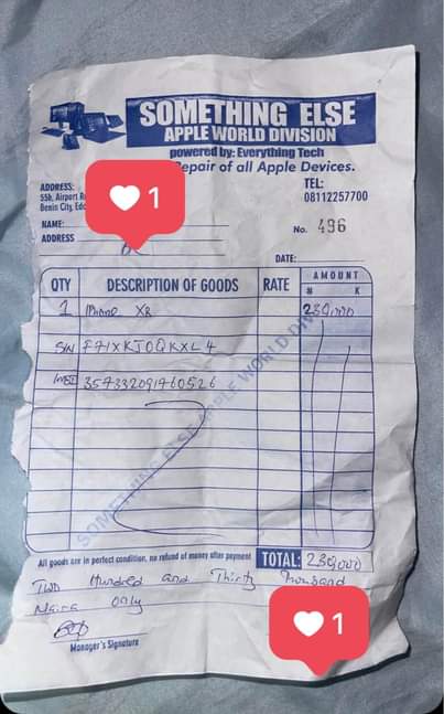 A picture of 7 months old Neatly used ipone XR 64gb 200k Battery