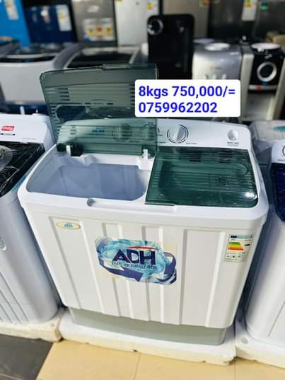 A picture of SAYONA and ADH washing machines available in stock on promotion.
