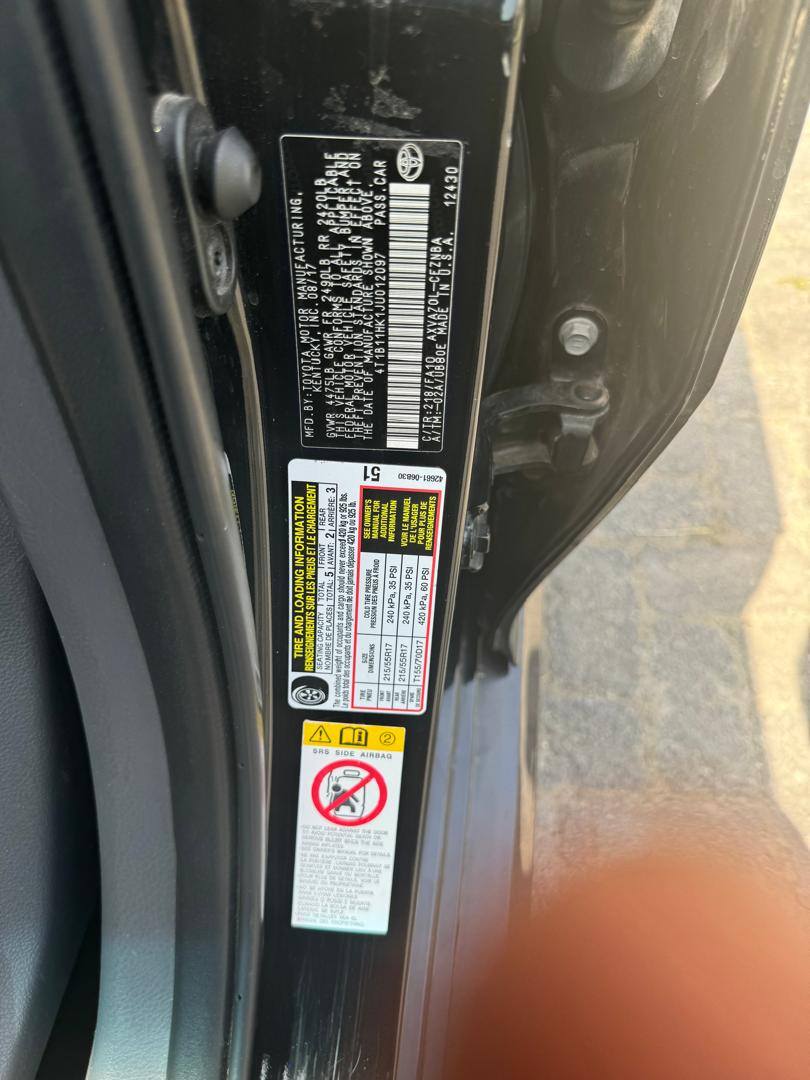 A picture of Toyota camry 2018 07062868114 