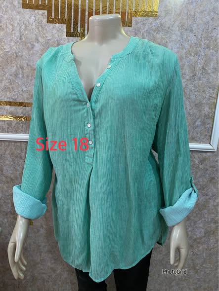 A picture of Plus size cute tops at 10k each Whatsapp or call