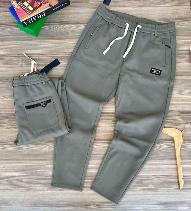 A picture of sweater pants available and we deliver at a cost