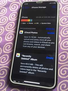 A picture of iPhone X 256GB ROM Storage Click on the link to