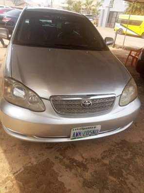 A picture of Sharp Toyota Corolla up for sale everything is working well
