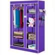 A picture of 3 column wooden closets