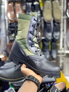 A picture of Camouflage leather boot a