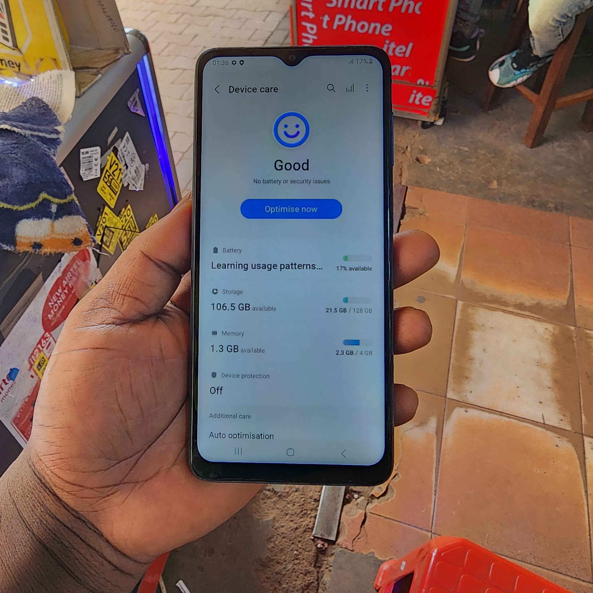 A picture of Samsung A12 128gb 4ram