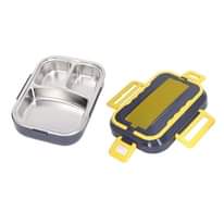 A picture of Ketsicart Heated Lunch Box Portable Handle Portable Stainless Steel Table