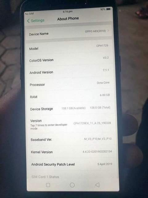 oppo a83