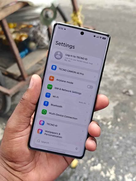 A picture of Tecno cammon 40 pro 5G