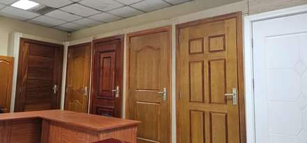 A picture of Mahogany doors wardrobes and kitchen cabinets