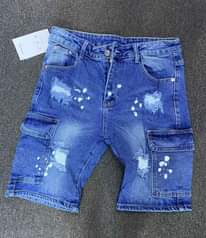 A picture of Jean shorts available Call whatsapp 0757010109 Ugx 50000 Inbox for