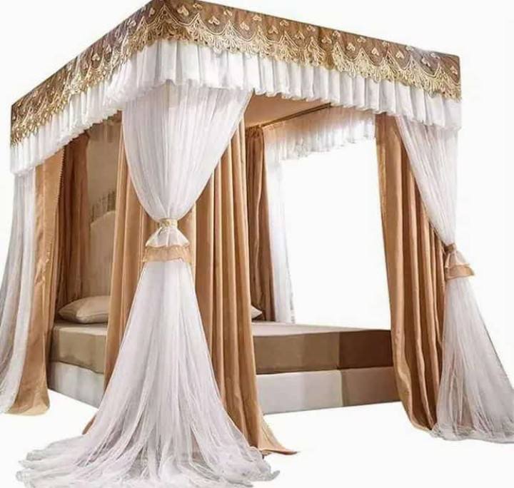 A picture of Mosquito nets with curtains