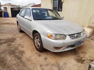 A picture of Registered toyota corolla
