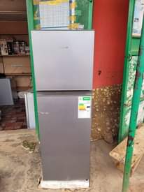 A picture of 255L capacity Hisense double door fridge on sale
