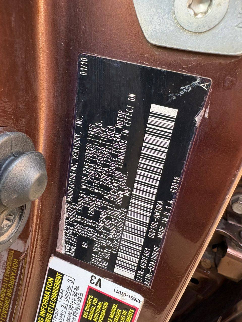 A picture of NEATLY REGISTERED 2010 TOYOTA VENZA