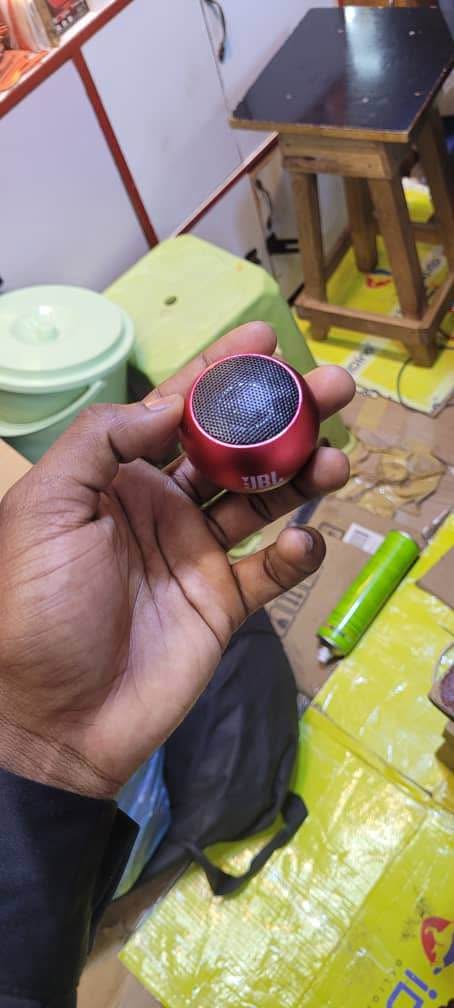 A picture of JBL speakers