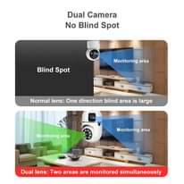 A picture of Wifi dual lense security camera