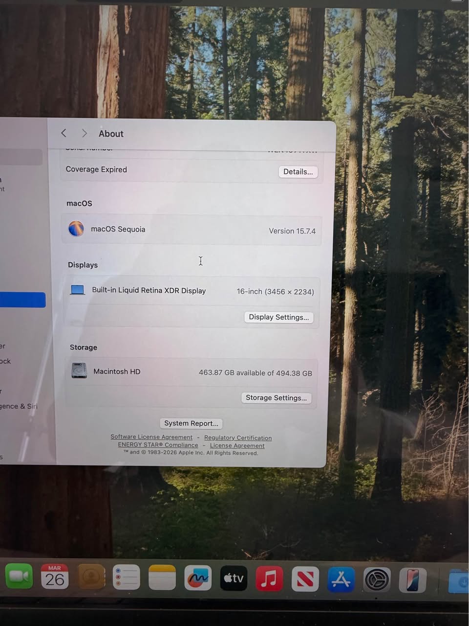 A picture of MacBook Pro M1 16 inch