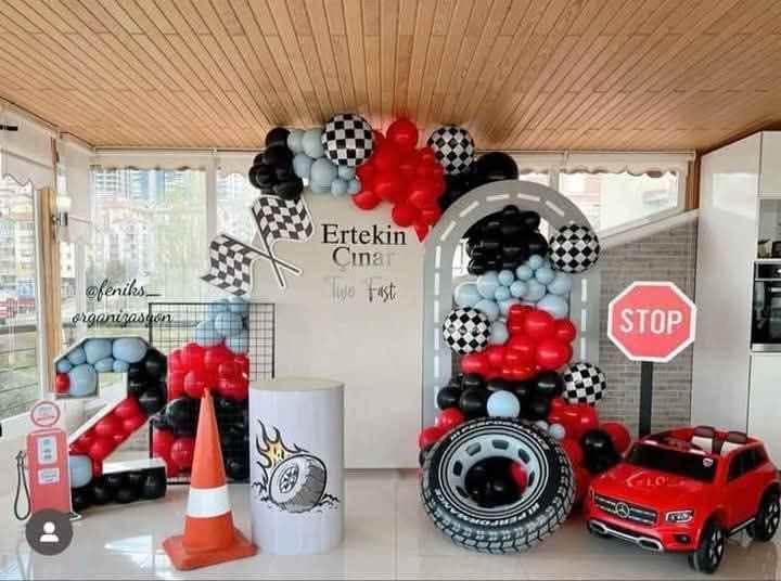 A picture of Birthday decorations