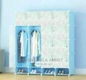 A picture of 4 column plastic wardrobes closets