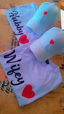 A picture of Customized festive season shirts and couple shirts on sale