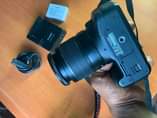 A picture of Canon 550D with 18 55mm Len