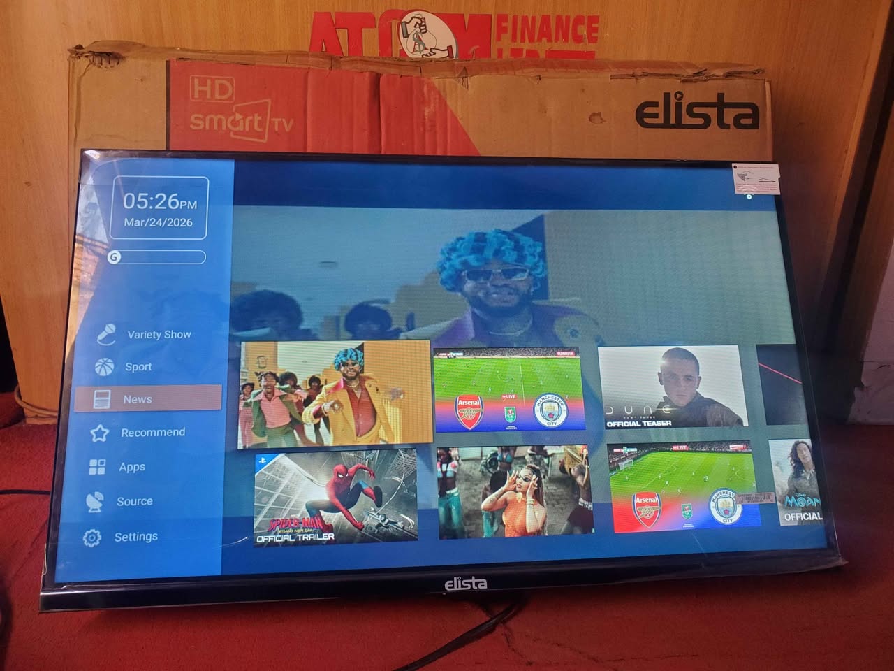 A picture of Elista 32 inch Smart Android TV at 280k